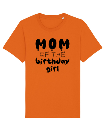 Mom of the birthday girl Bright Orange