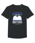 Bookmarks are for quitters Tricou mânecă scurtă guler larg Bărbat Skater