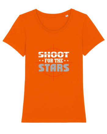 Shoot for the stars Bright Orange