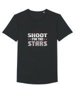 Shoot for the stars Tricou mânecă scurtă guler larg Bărbat Skater