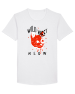 Wild West Meov Tricou mânecă scurtă guler larg Bărbat Skater