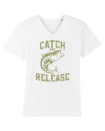 Catch and Release Tricou mânecă scurtă guler V Bărbat Presenter