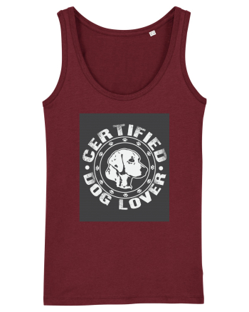 Certified Dog Lover Burgundy