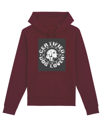 Certified Dog Lover Burgundy
