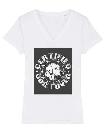 Certified Dog Lover White