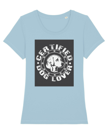 Certified Dog Lover Sky Blue