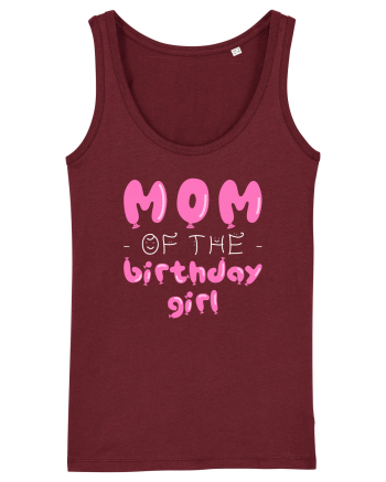 Mom of the birthday girl Pink Burgundy