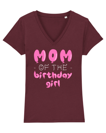 Mom of the birthday girl Pink Burgundy