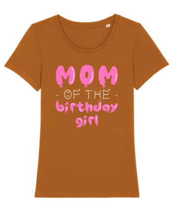 Mom of the birthday girl Pink Roasted Orange