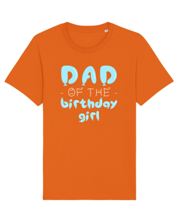 Mom of the birthday girl Blue Bright Orange