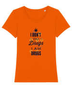 I am drugs Tricou mânecă scurtă guler larg fitted Damă Expresser