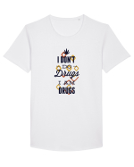 I am drugs Tricou mânecă scurtă guler larg Bărbat Skater