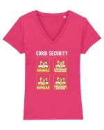 Corgy Security Tricou mânecă scurtă guler V Damă Evoker