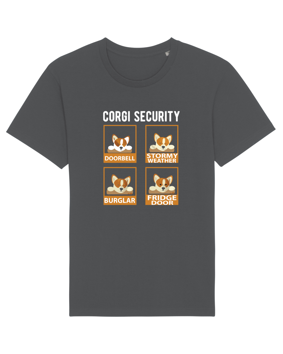 Tricou mânecă scurtă Unisex Rocker Anthracite