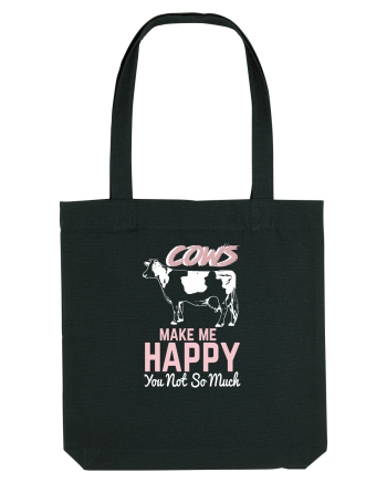 Cows make me happy Black