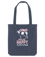Cows make me happy Sacoșă textilă