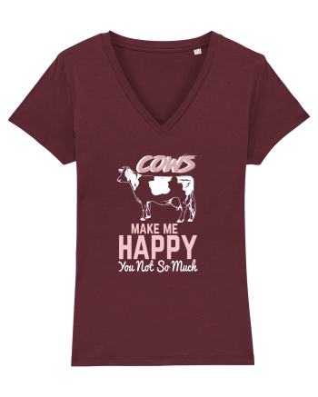 Cows make me happy Burgundy