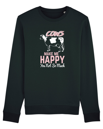 Cows make me happy Black