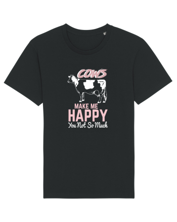 Cows make me happy Black