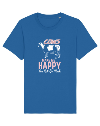 Cows make me happy Royal Blue