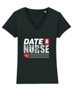 Date a Nurse Tricou mânecă scurtă guler V Damă Evoker