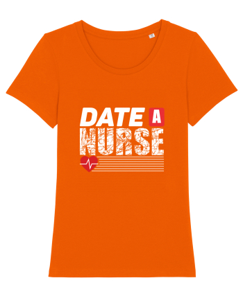 Date a Nurse Bright Orange