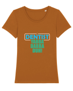 The lord Dentist Tricou mânecă scurtă guler larg fitted Damă Expresser
