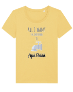 All I want for christmas is apa calda Tricou mânecă scurtă guler larg fitted Damă Expresser