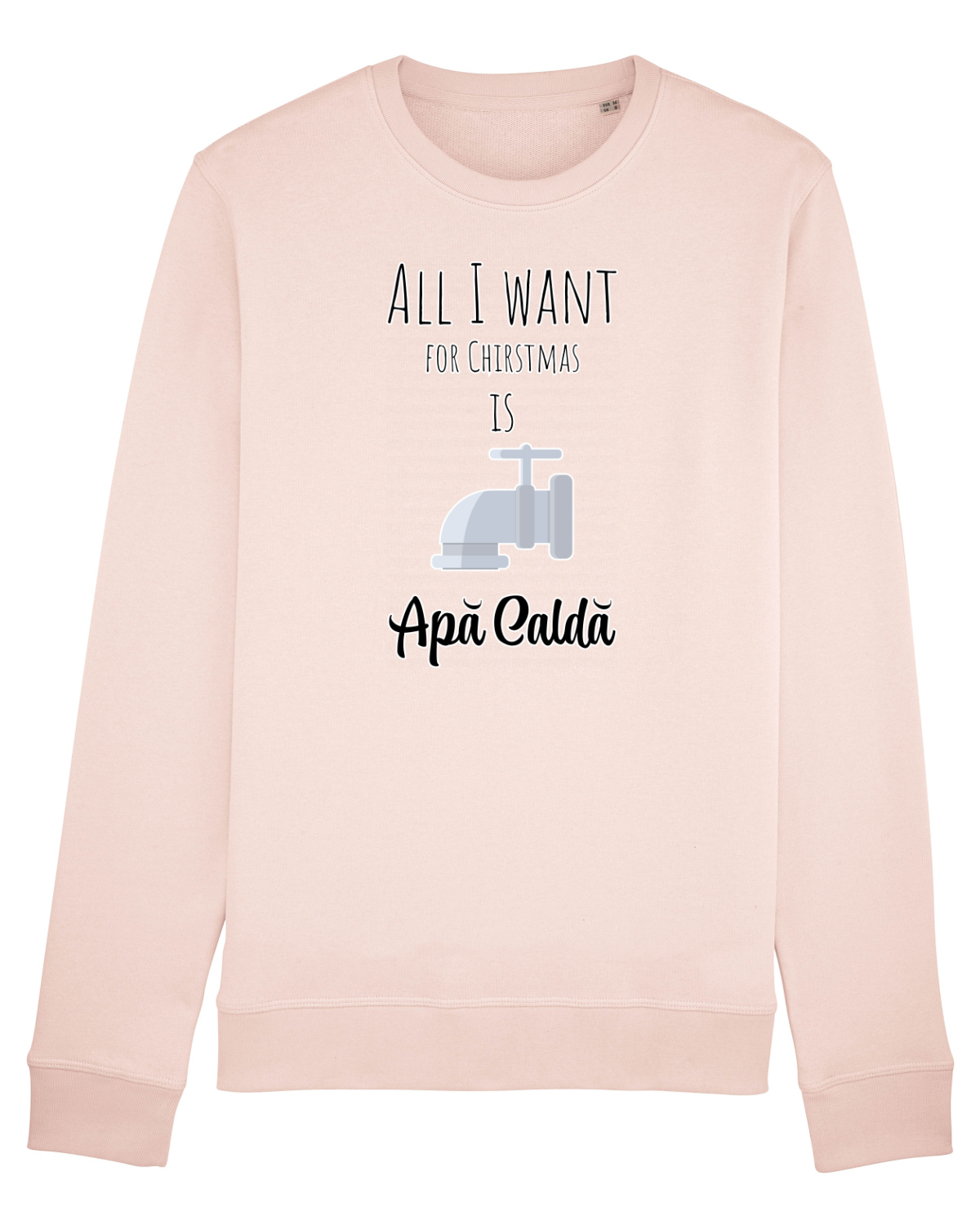 Bluză mânecă lungă Unisex Rise Candy Pink