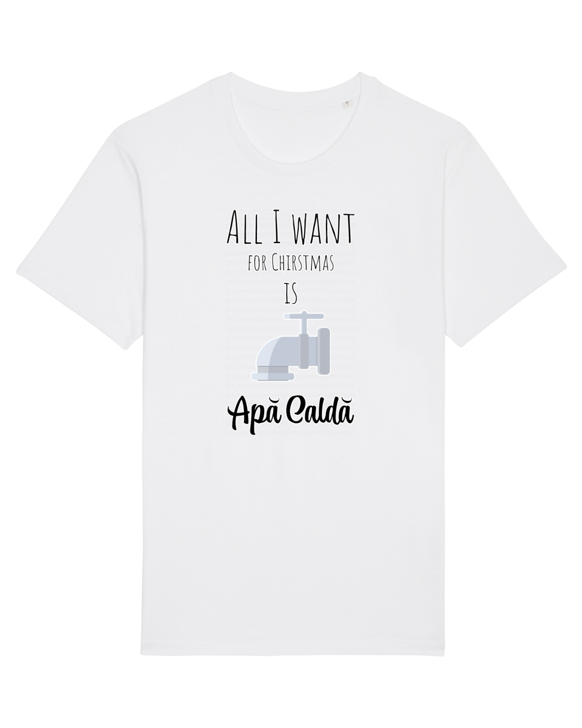 Tricou mânecă scurtă Unisex Rocker White