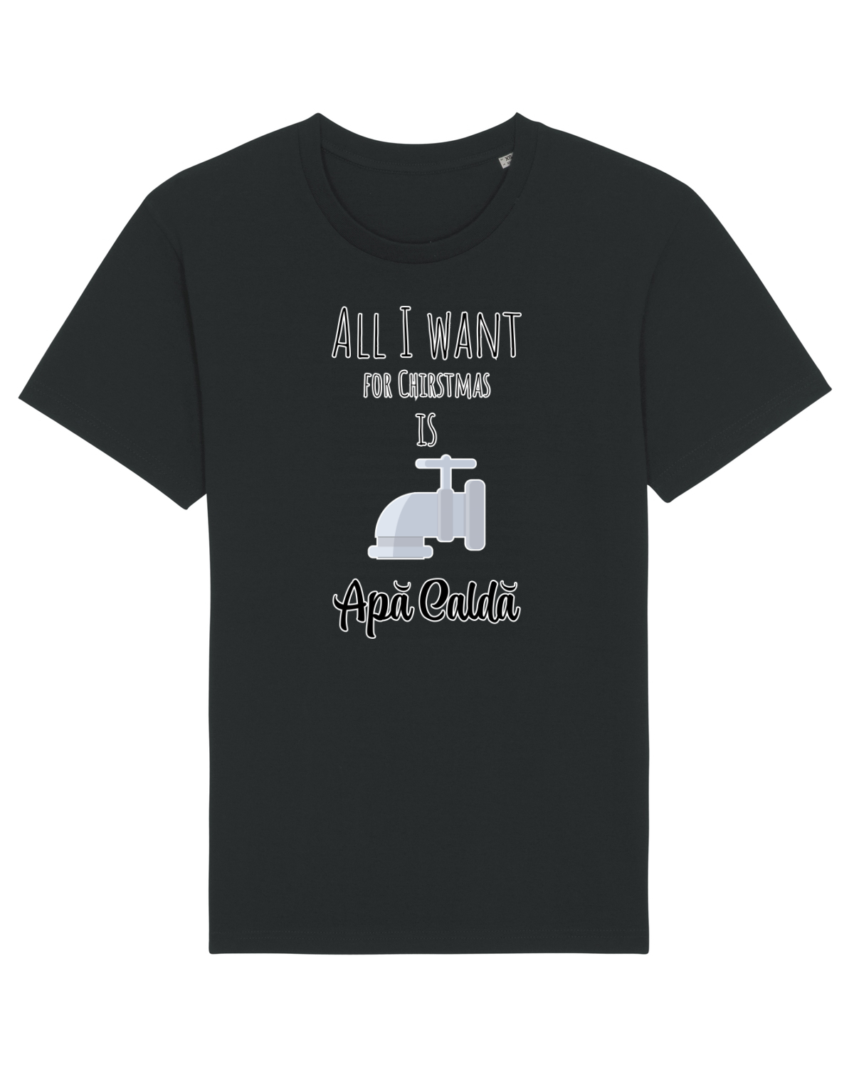 Tricou mânecă scurtă Unisex Rocker Black