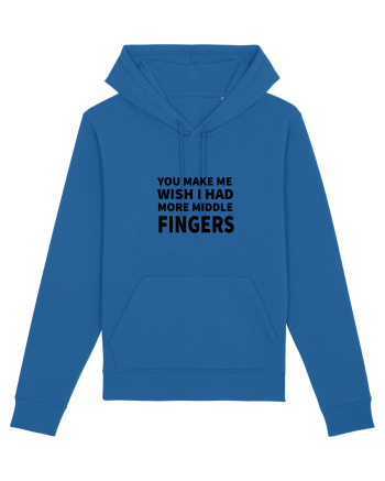 You Make Me Wish I Had More Middle Fingers Royal Blue
