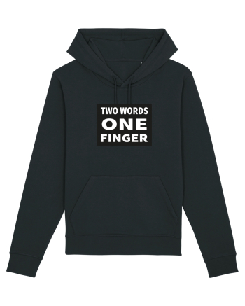 Two Words One Finger Black