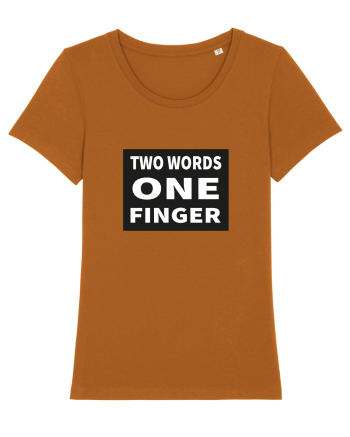 Two Words One Finger Roasted Orange
