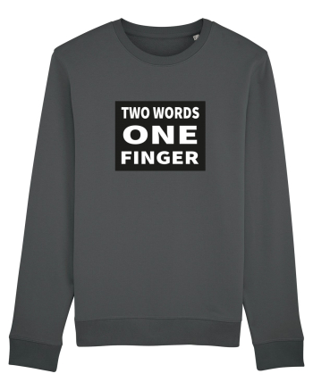 Two Words One Finger Anthracite