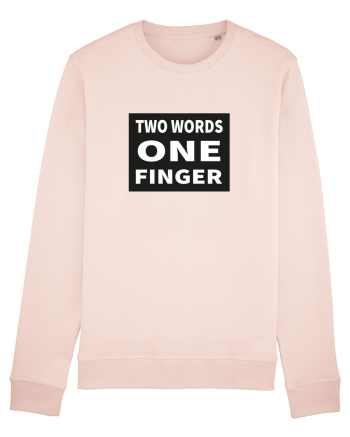 Two Words One Finger Candy Pink
