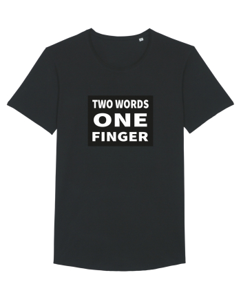 Two Words One Finger Black
