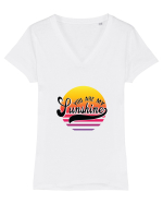 You are my Sunshine Tricou mânecă scurtă guler V Damă Evoker