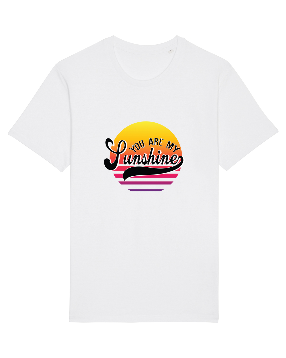 Tricou mânecă scurtă Unisex Rocker White