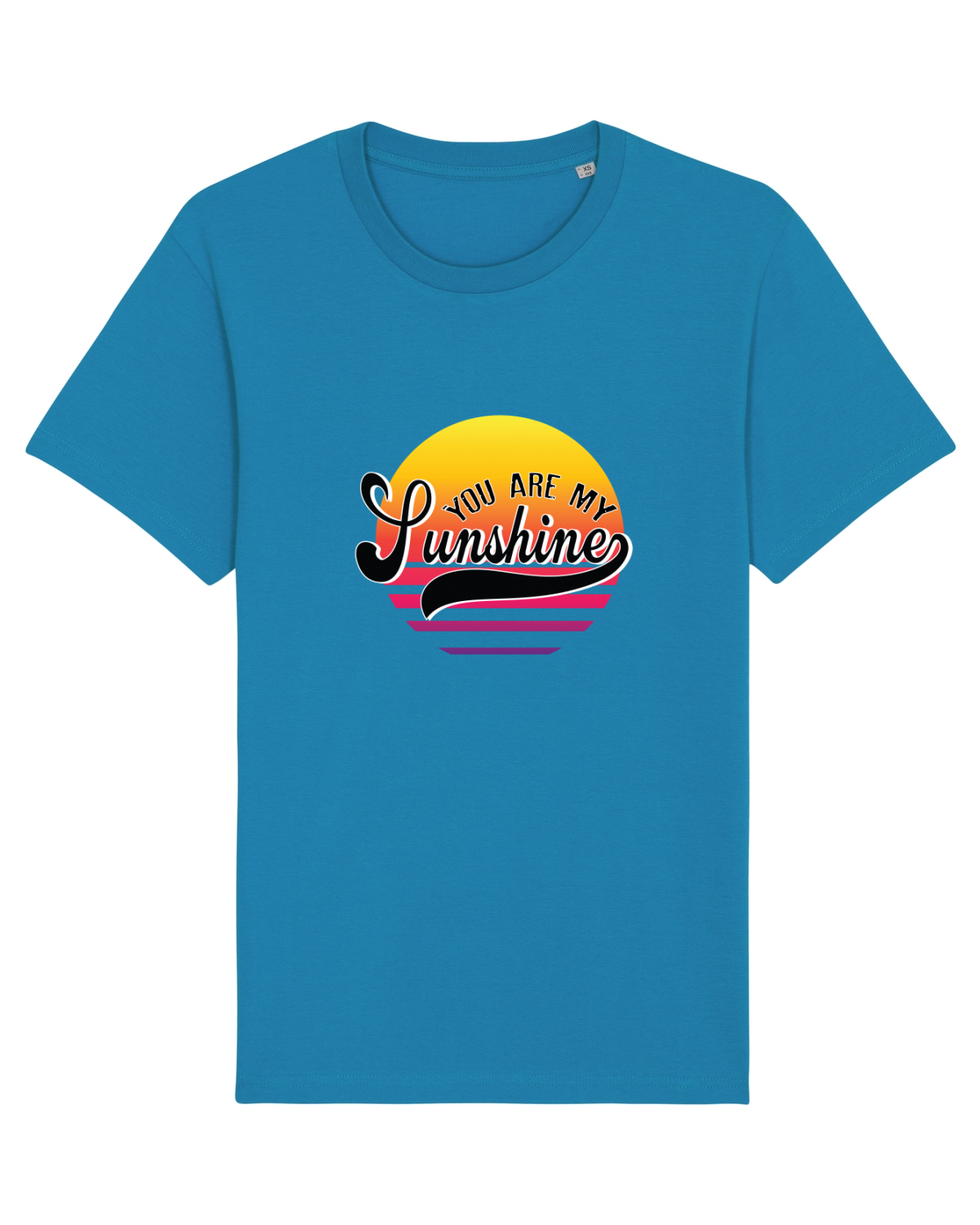 Tricou mânecă scurtă Unisex Rocker Azur