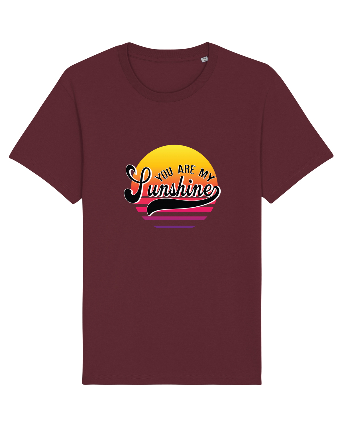 Tricou mânecă scurtă Unisex Rocker Burgundy