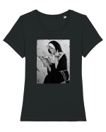 Nun  Tricou mânecă scurtă guler larg fitted Damă Expresser