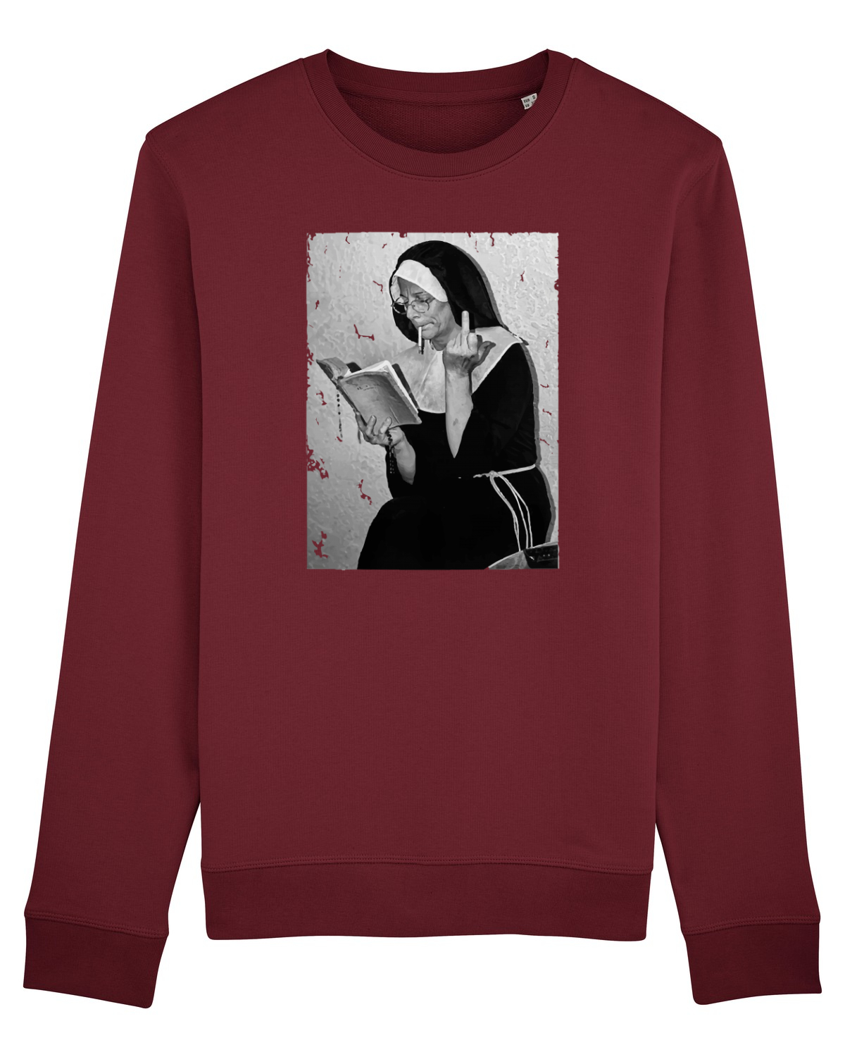 Bluză mânecă lungă Unisex Rise Burgundy