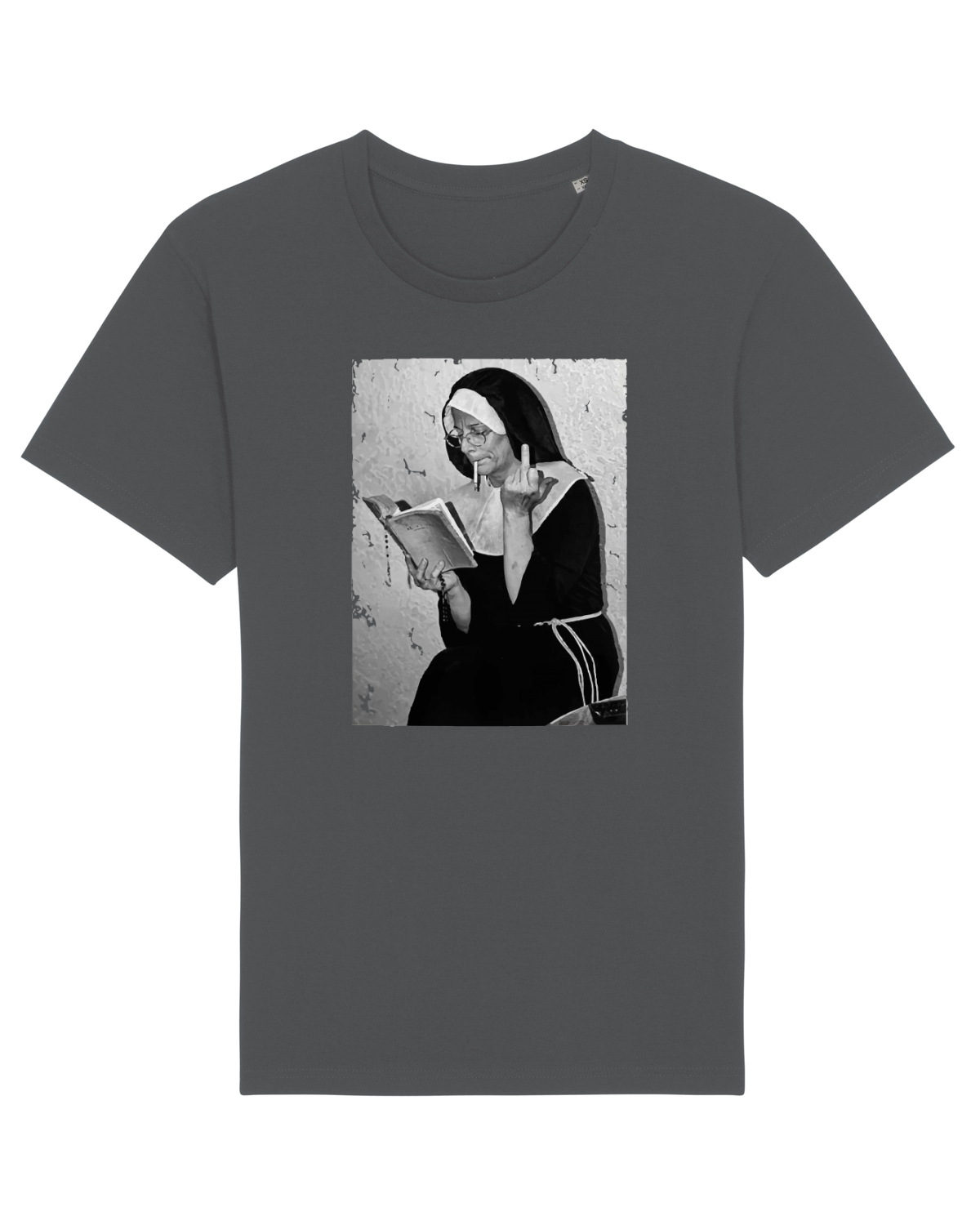 Tricou mânecă scurtă Unisex Rocker Anthracite