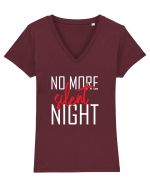 No More Silent Night Tricou mânecă scurtă guler V Damă Evoker