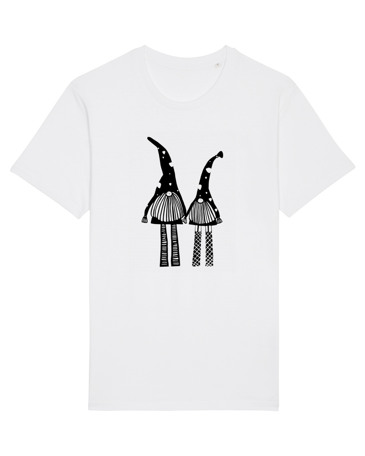 Tricou mânecă scurtă Unisex Rocker White
