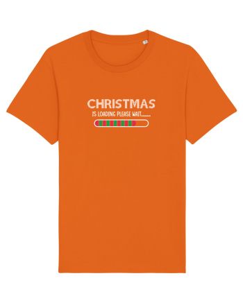 Christmas Is Loading Bright Orange