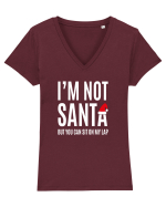 I'm Not Santa Tricou mânecă scurtă guler V Damă Evoker