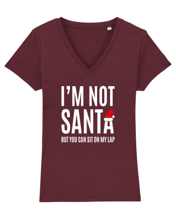 I'm Not Santa Burgundy