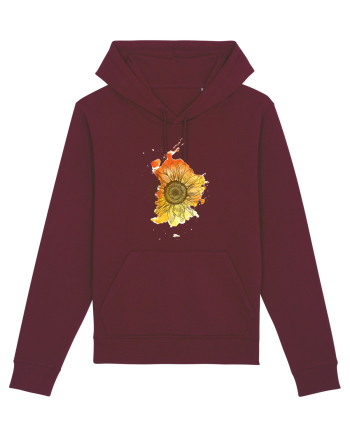 Floarea Soarelui Abstract Burgundy